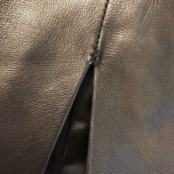 BCBGMAXAZRIA Leather Mini Skirt - Picture 5 of 6